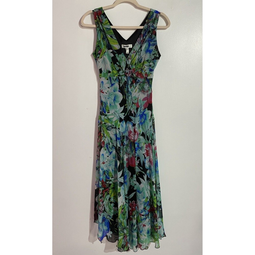 Cottagecore Floral‎ Dress 6 Maxi Coquette Boho Vacation Babydoll Tropical Classy